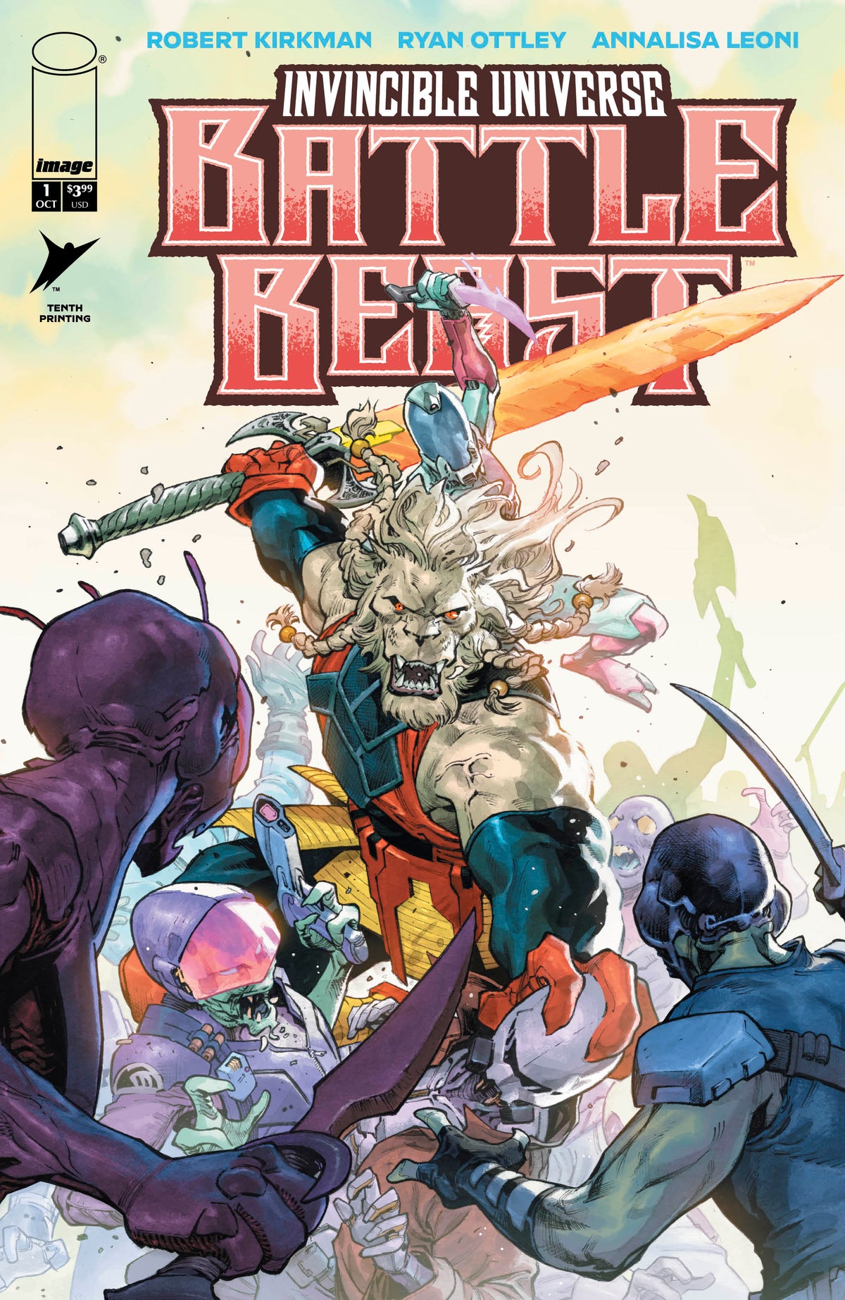 INVINCIBLE UNIVERSE BATTLE BEAST #1 10TH PTG CVR D JEROME OPENA & NEERAJ MENON VAR