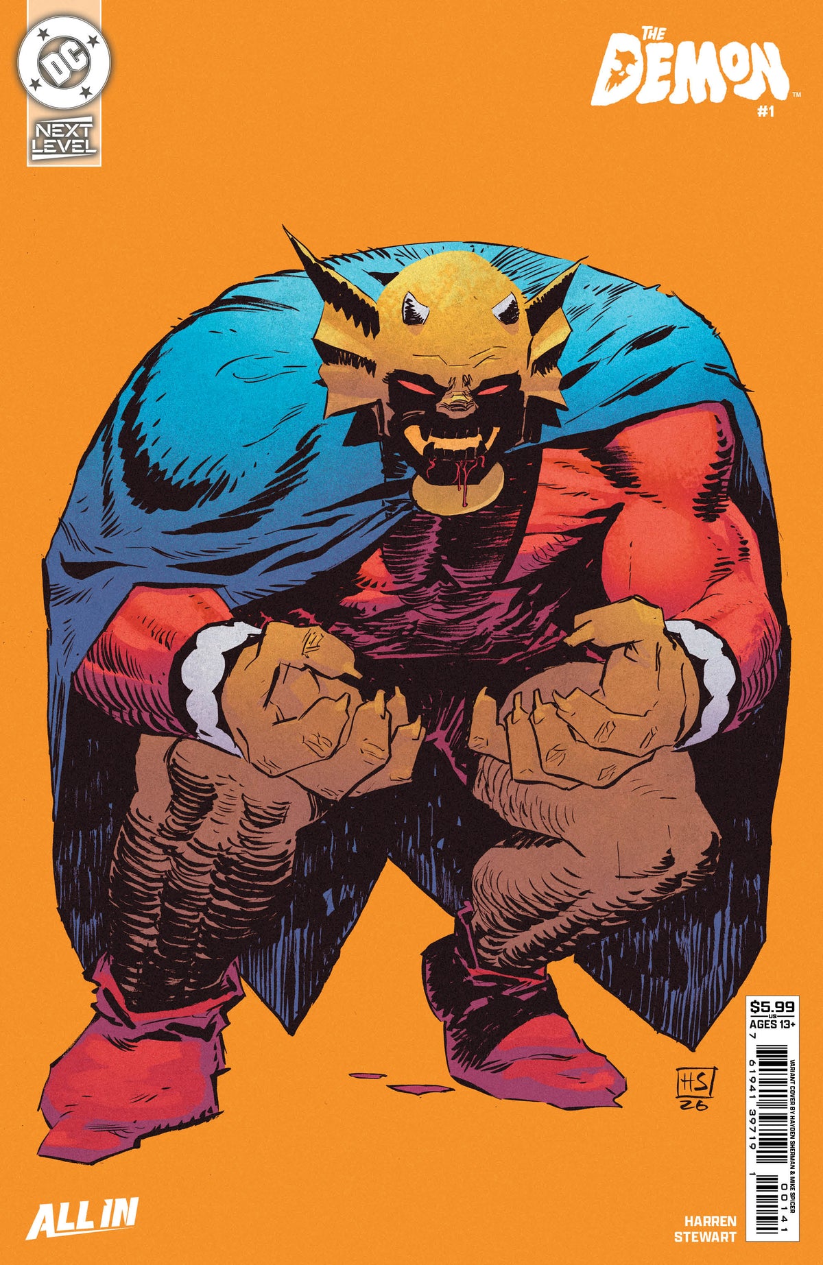 Demon #1 Cover D Hayden Sherman Next Level Variant