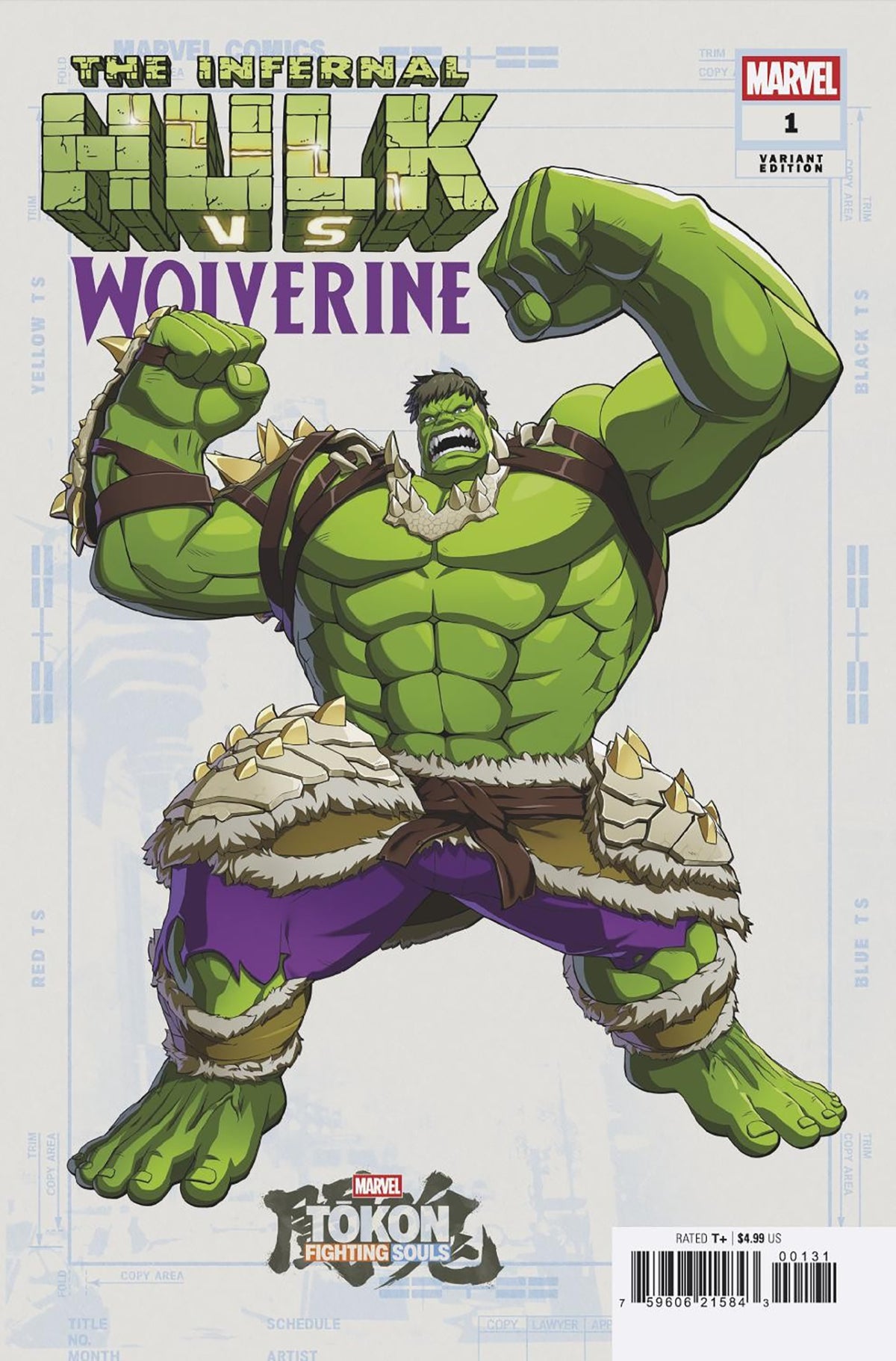 Infernal Hulk VS Wolverine Marvel Tokon: Fighting Souls Variant