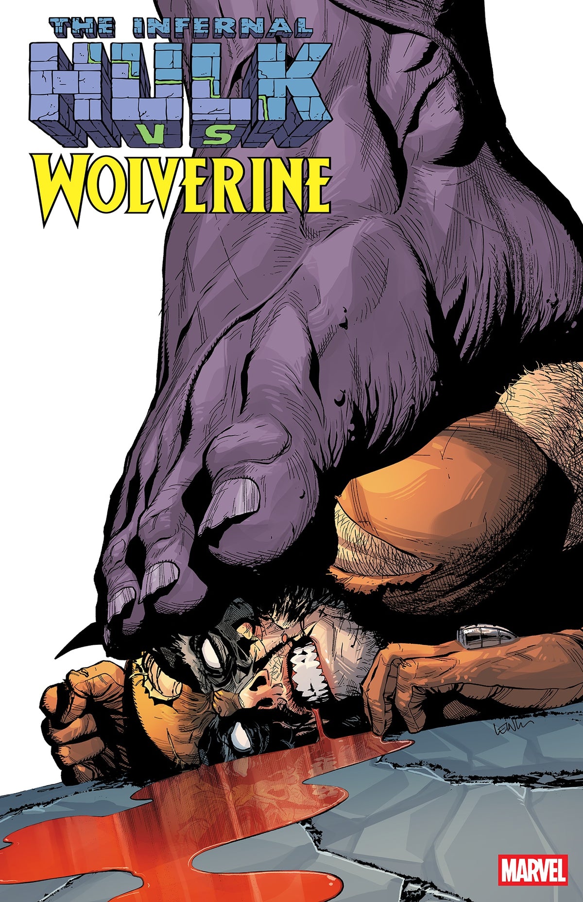 Infernal Hulk VS Wolverine Leinil Yu Variant
