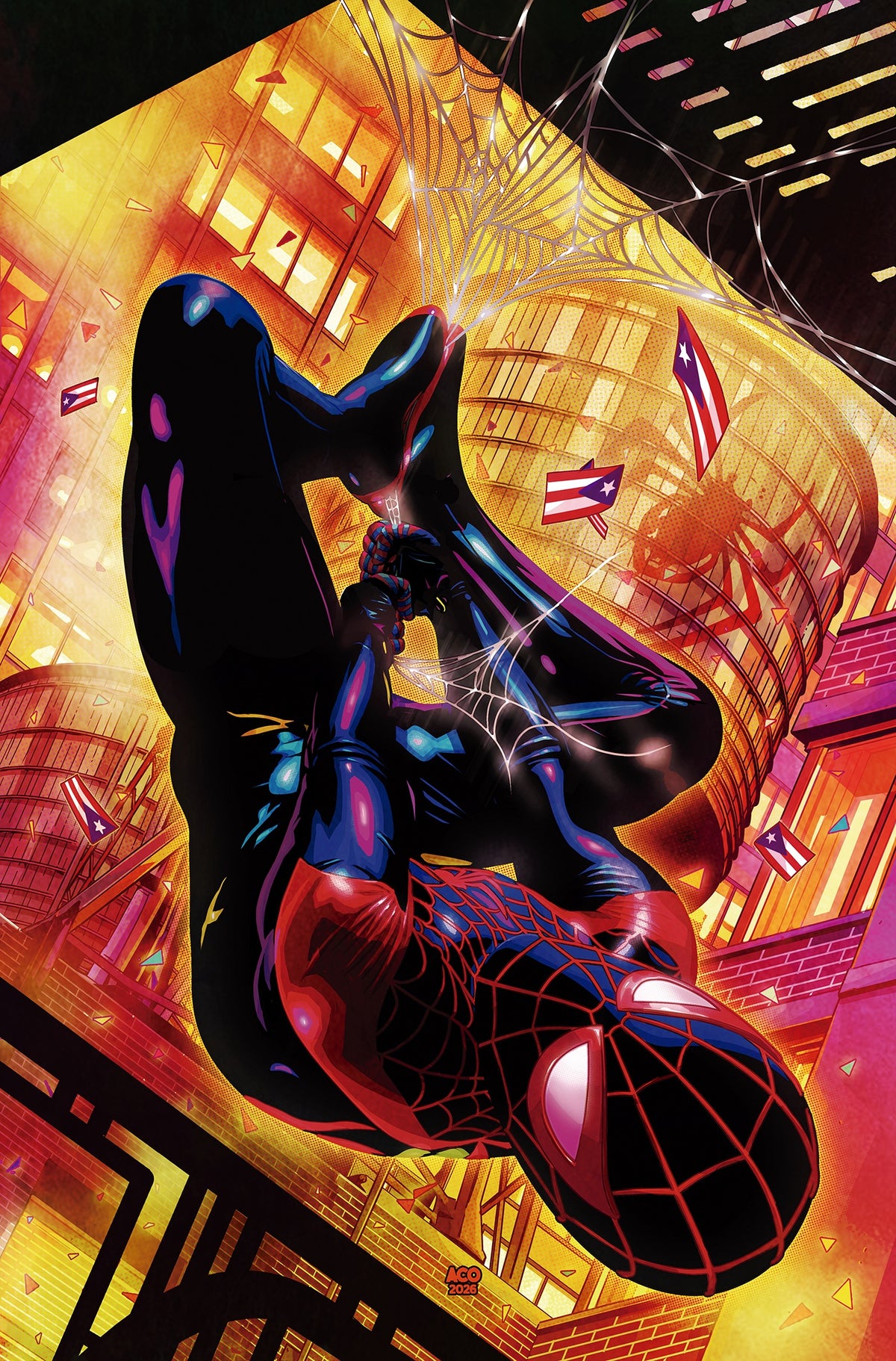 Miles Morales: Spider-Man #1 Aco Virgin 2nd Printing Variant 1:25