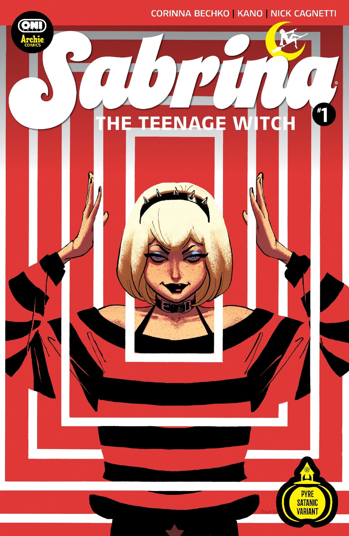 Sabrina The Teenage Witch #1 Cover W Chloe Brallsford Midnight Release Pyre Satanic Variant