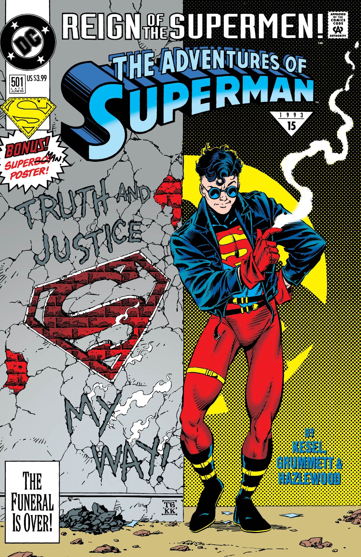 Adventures of Superman #501 Facsimile Edition Cover A Tom Grummett