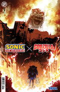 Sonic the Hedgehog x Godzilla #3 Variant B Cizmesija