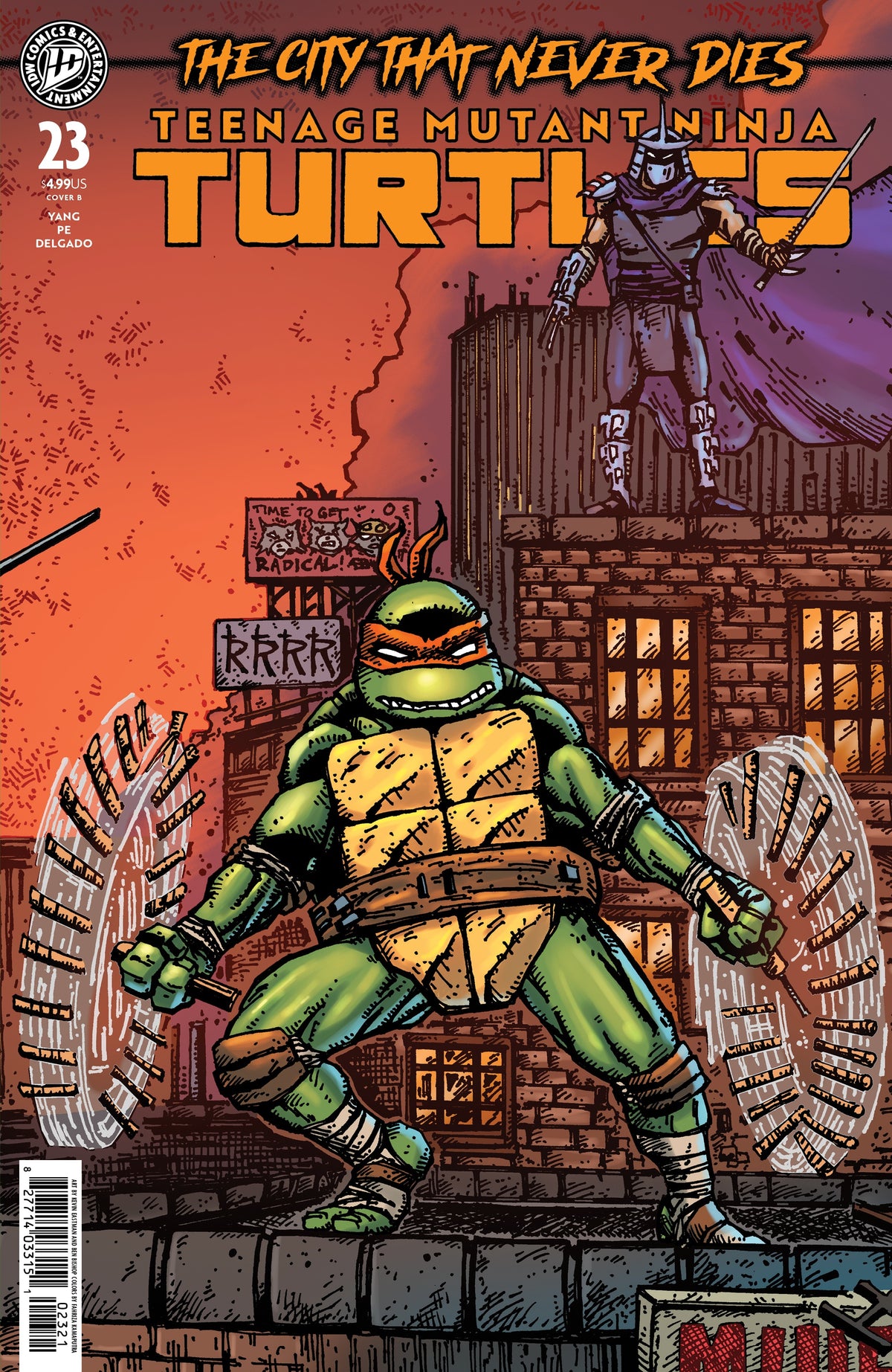 Teenage Mutant Ninja Turtles #23 Variant B Eastman & Bishop