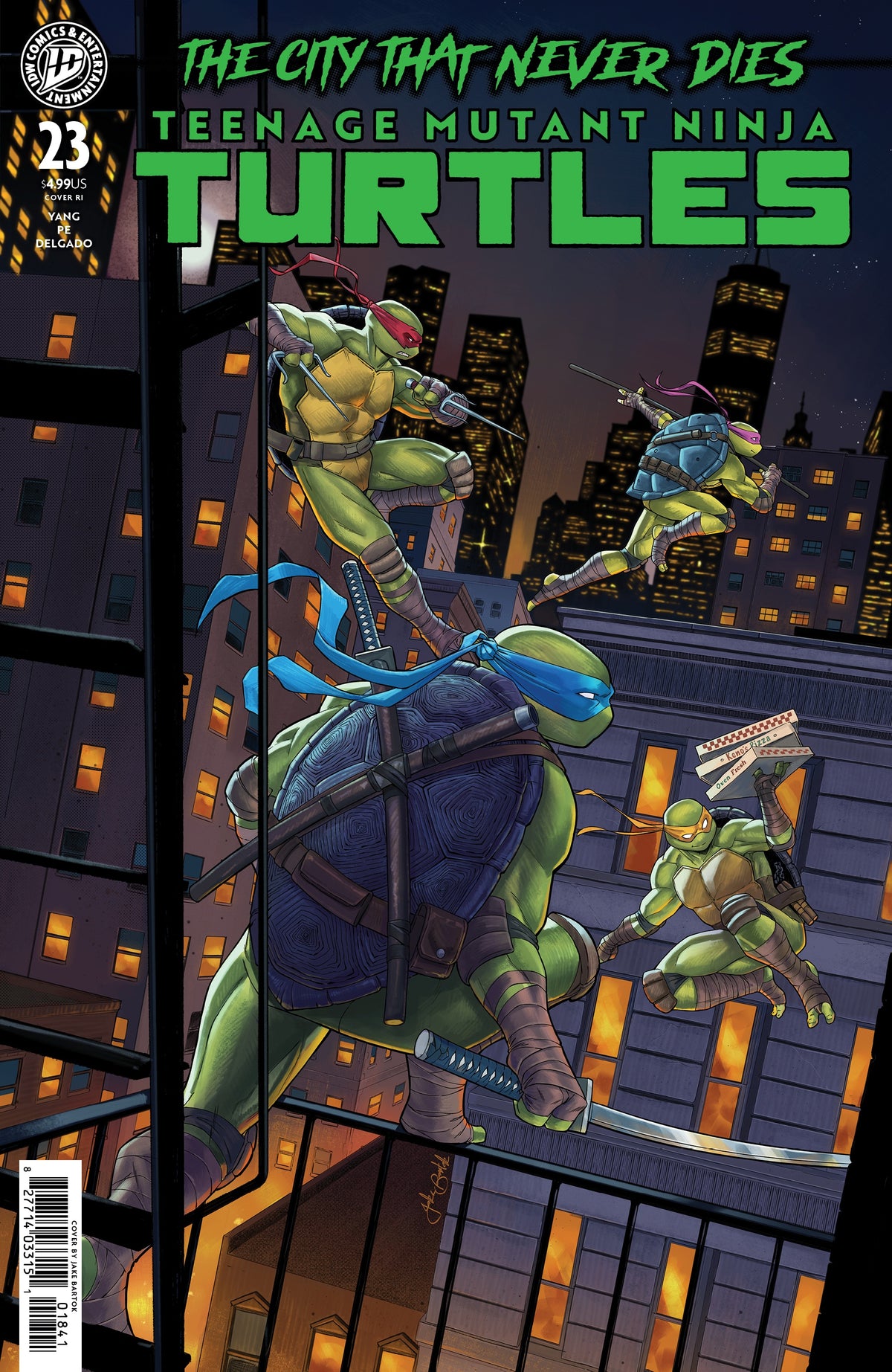 Teenage Mutant Ninja Turtles #23 Variant RI 25 Bartok 1:25